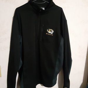 Colosseum Men's Missouri Tigers 1/2 Zip Pullover Polyester Top in Size L